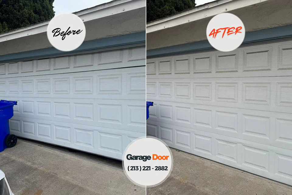Before and after: garage door opener repair Banner Elk, NC